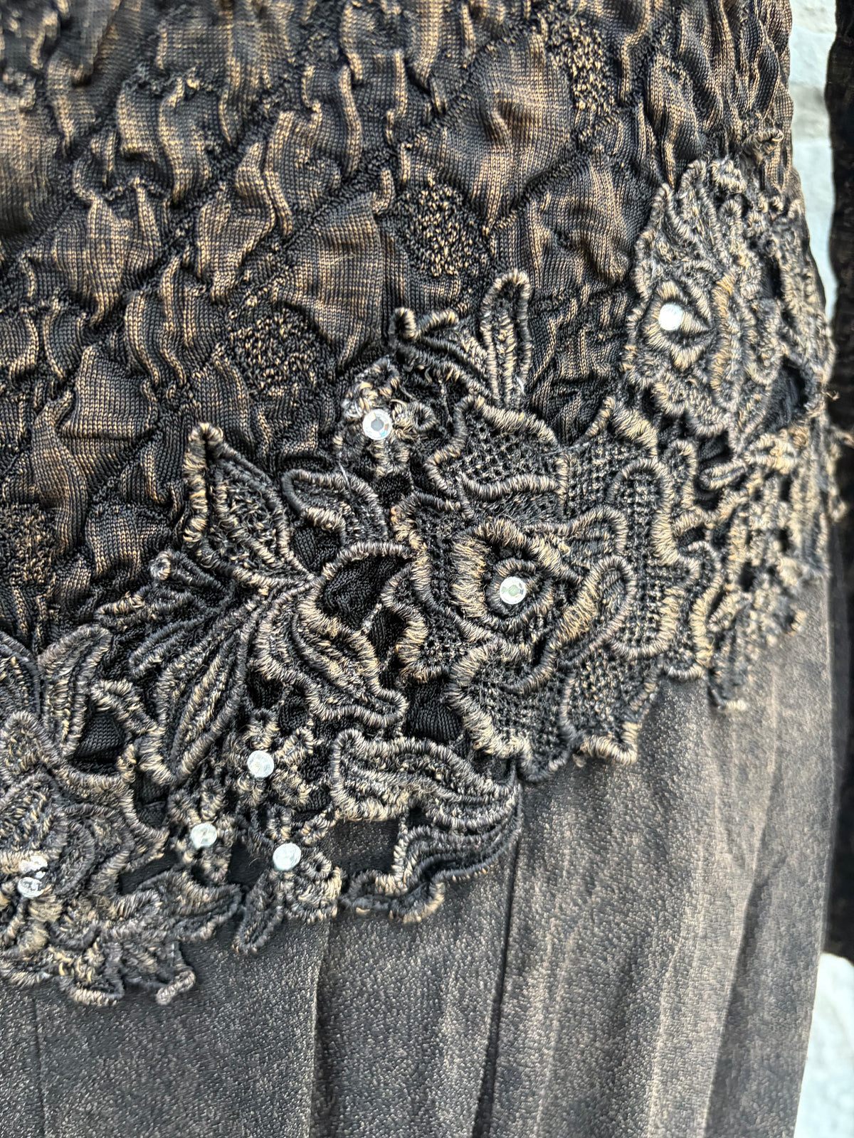 90s lace bodies brown maxi dress uk 12