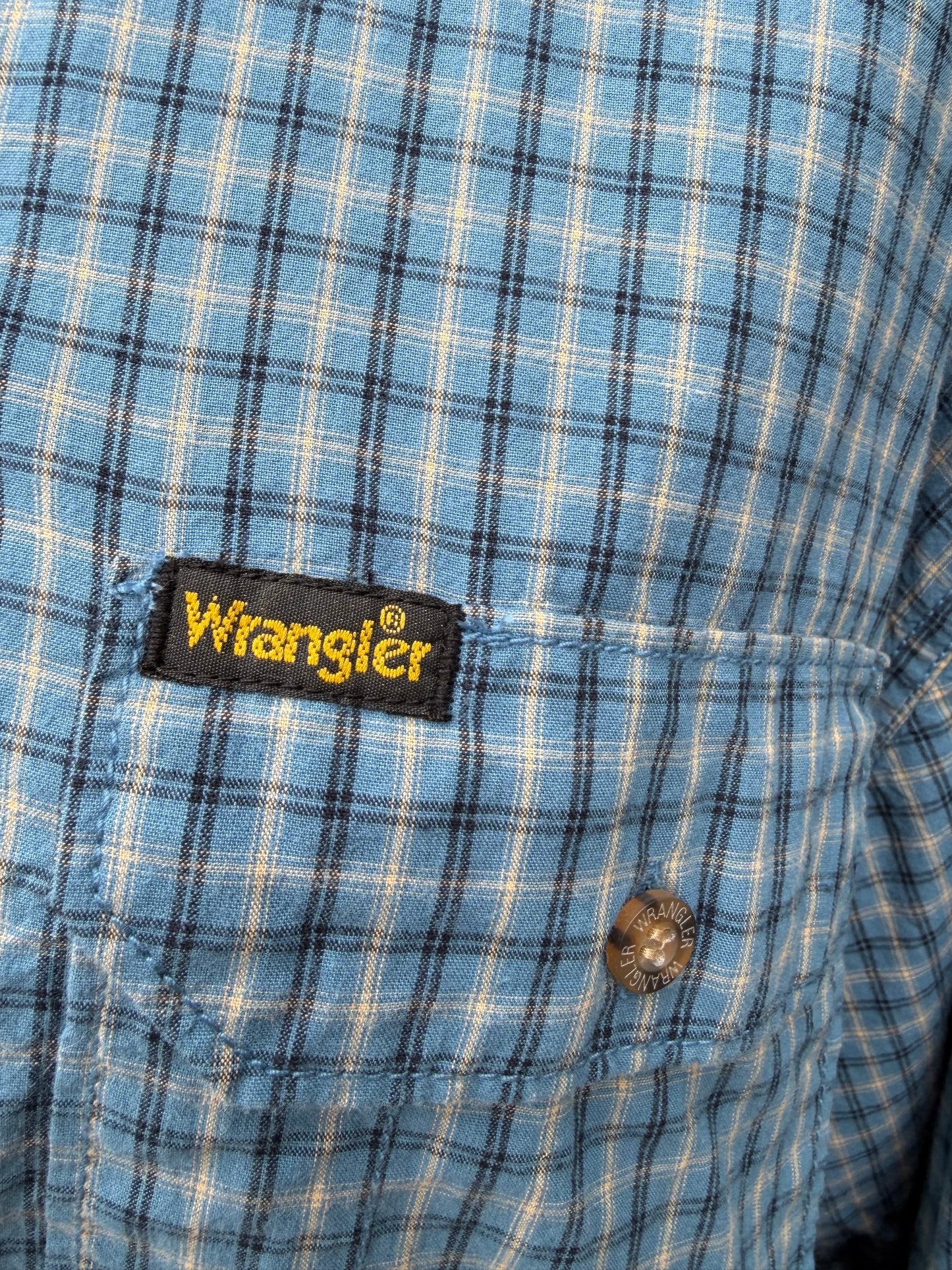 Blue check shirt Large