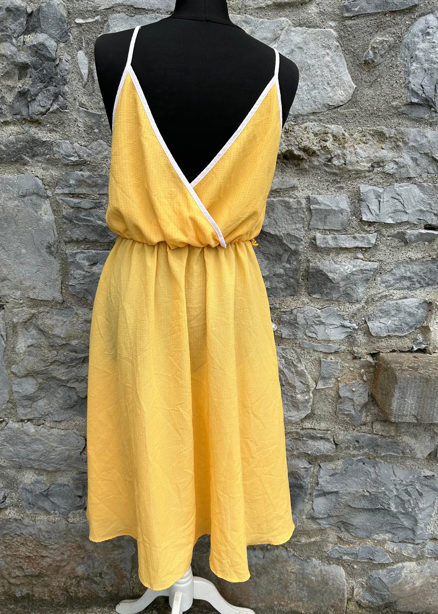 80s yellow dress uk 12