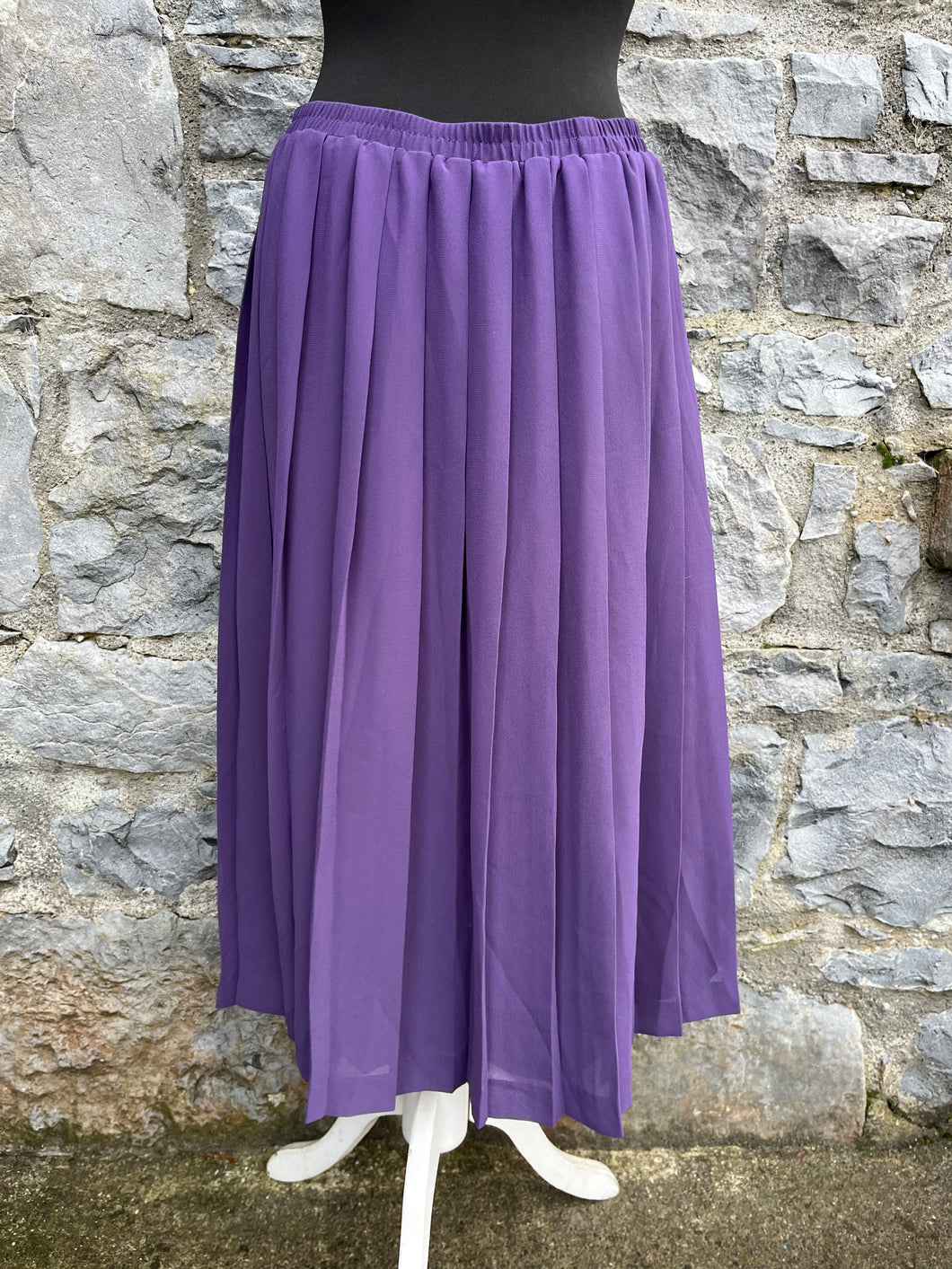 90s purple pleated skirt uk 12-14