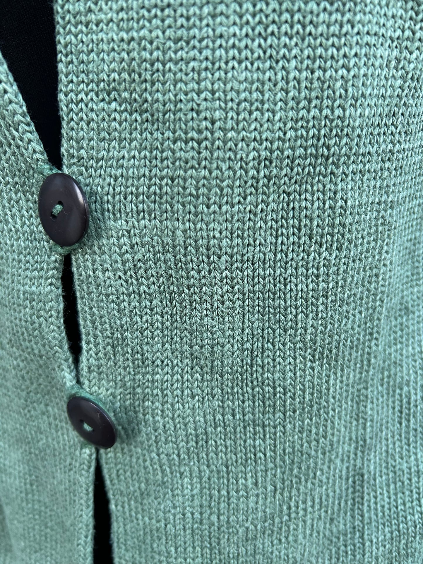 Forest green heavy knit cardigan uk 10-12