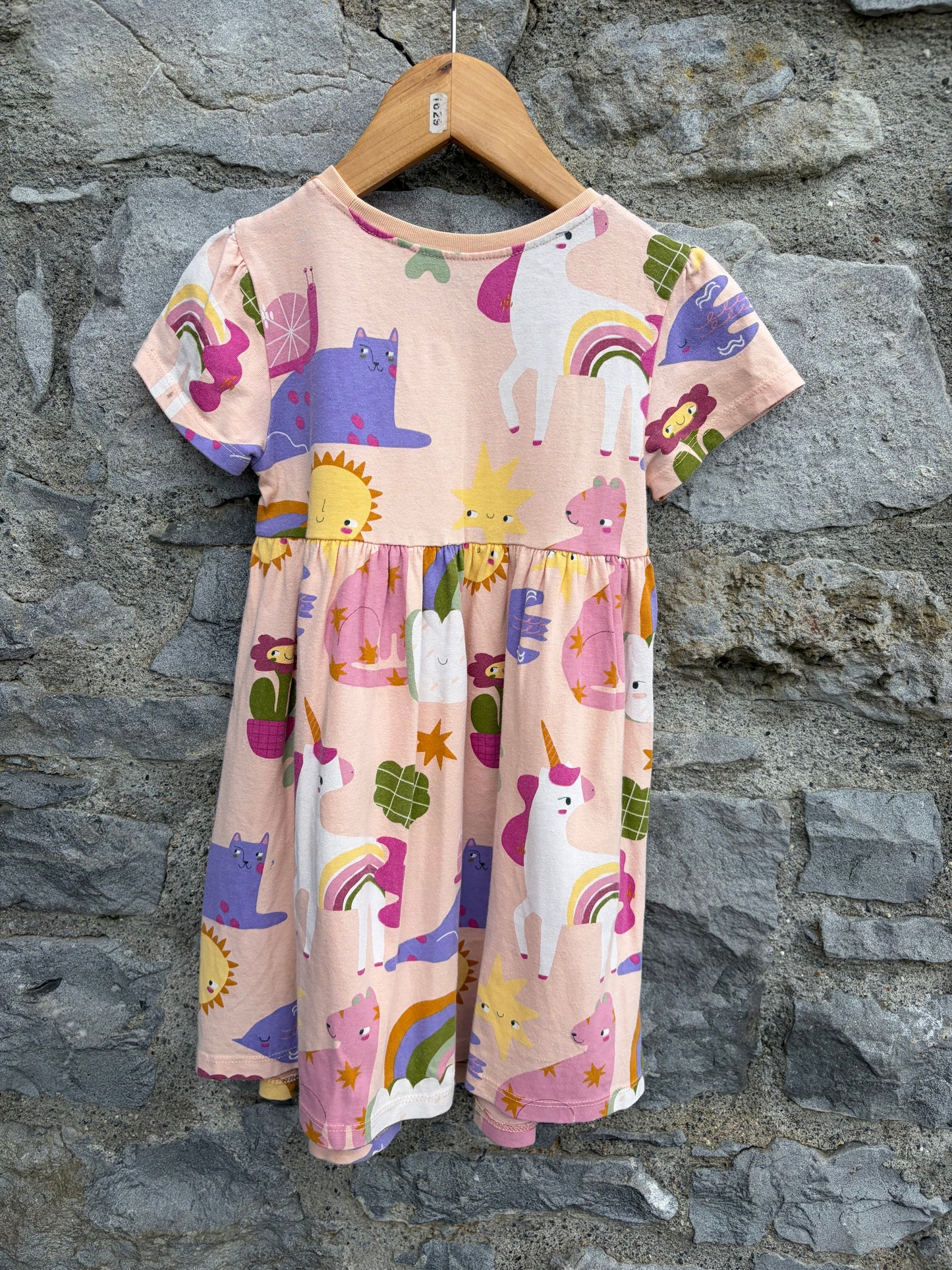 Unicorns pink dress 3-4y (98-104cm)