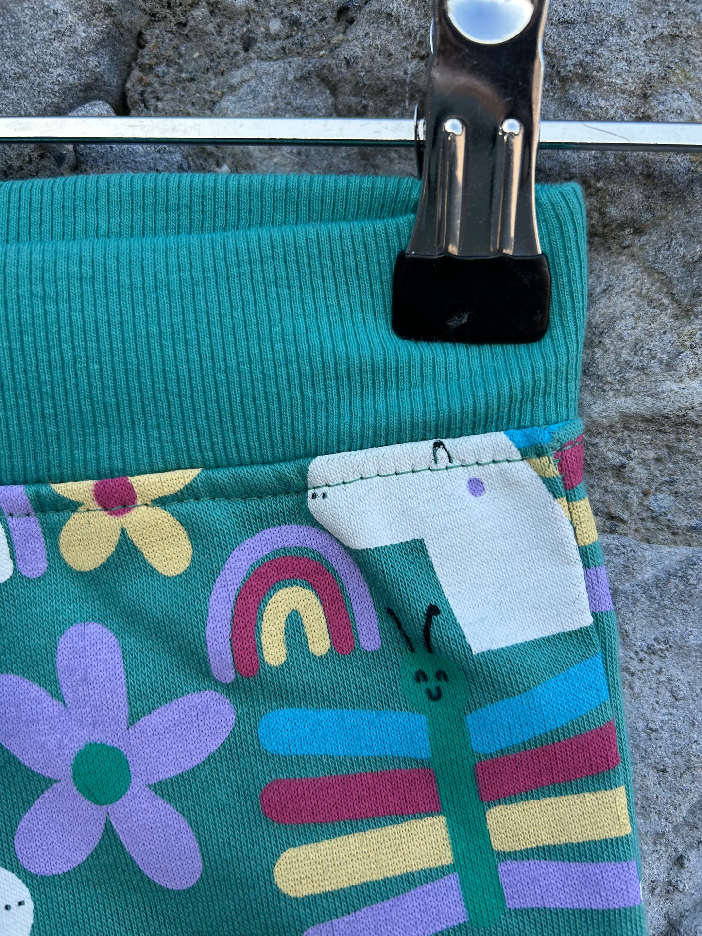 Rainbow&unicorns green pants  12-18m (80-86cm)