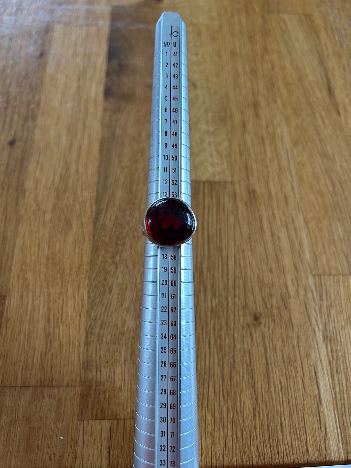 Hidden heart red ring