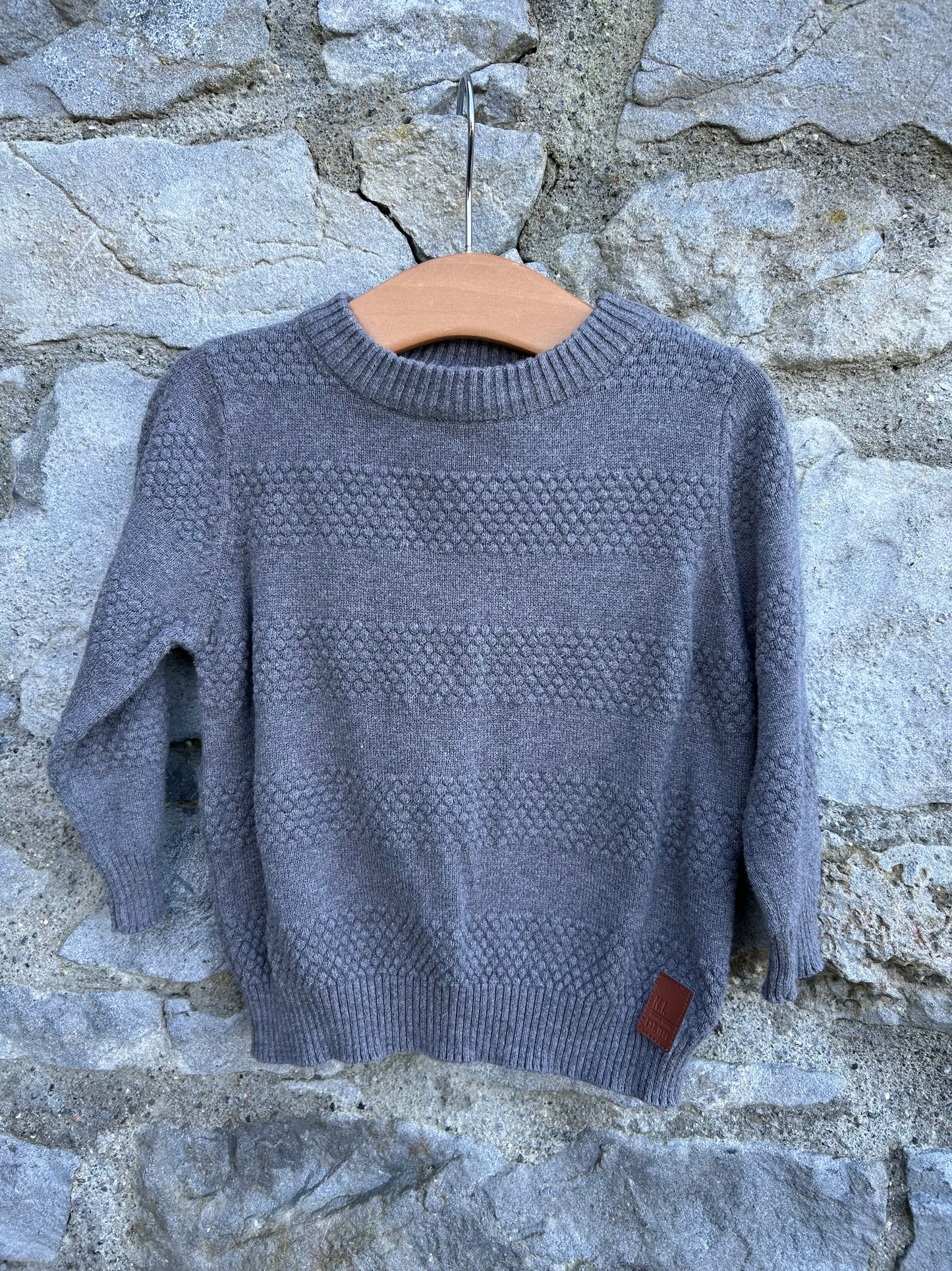 Grey jumper  12-18m (80-86cm)