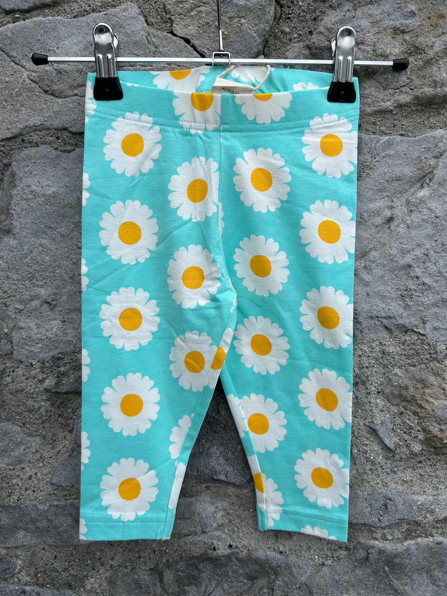 Blue daisies cropped leggings   9-12m (74-80cm)