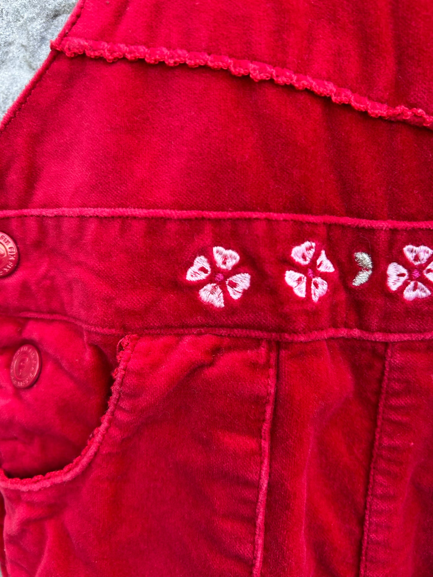 Stripy red heart vest   6-9m (68-74cm)