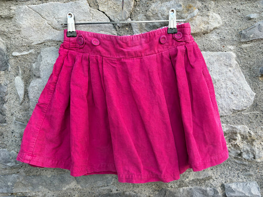 Pink cord skirt 5-6y (110-116cm)