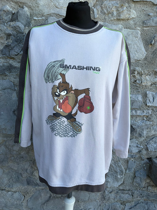 90s Taz beige sweatshirt 13-14y (158cm-164cm)