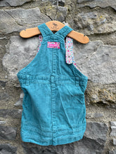 Load image into Gallery viewer, Teal cord pinafore   18-24m (86-92cm)
