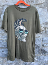 Load image into Gallery viewer, Tomahawk skull khaki T-shirt  11-12y (146-152cm)
