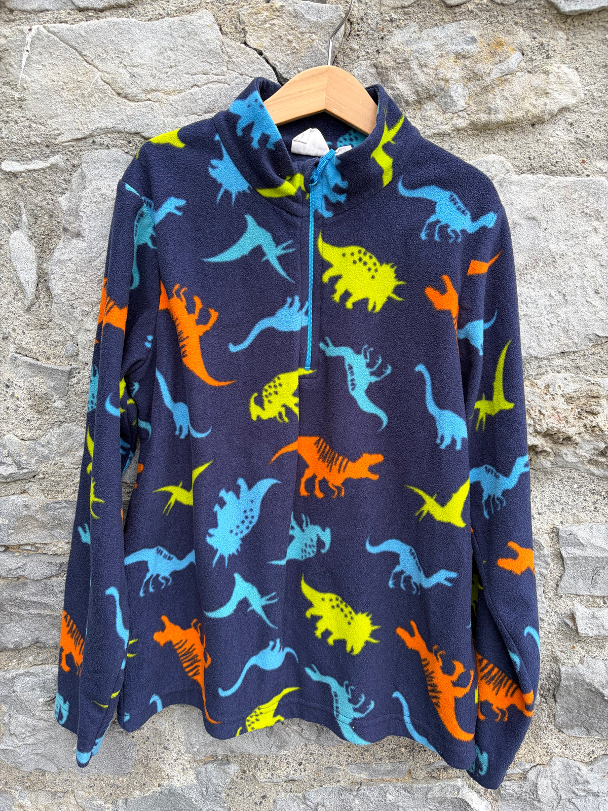 Dinosaurs navy half zip fleece 11-12y (146-152cm)
