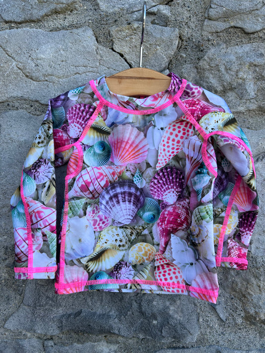 Seashell rash guard 3-6m (62-68cm)