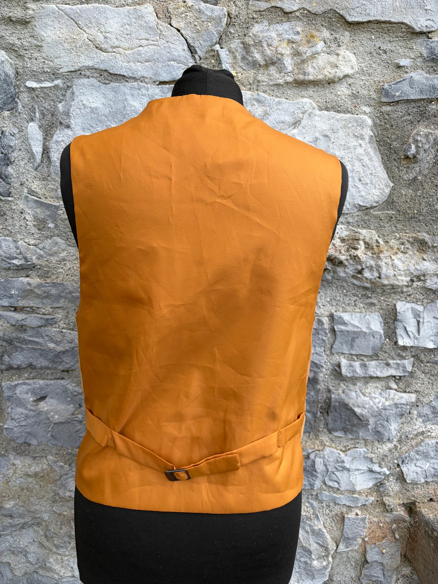 80s brown suede waistcoat Small