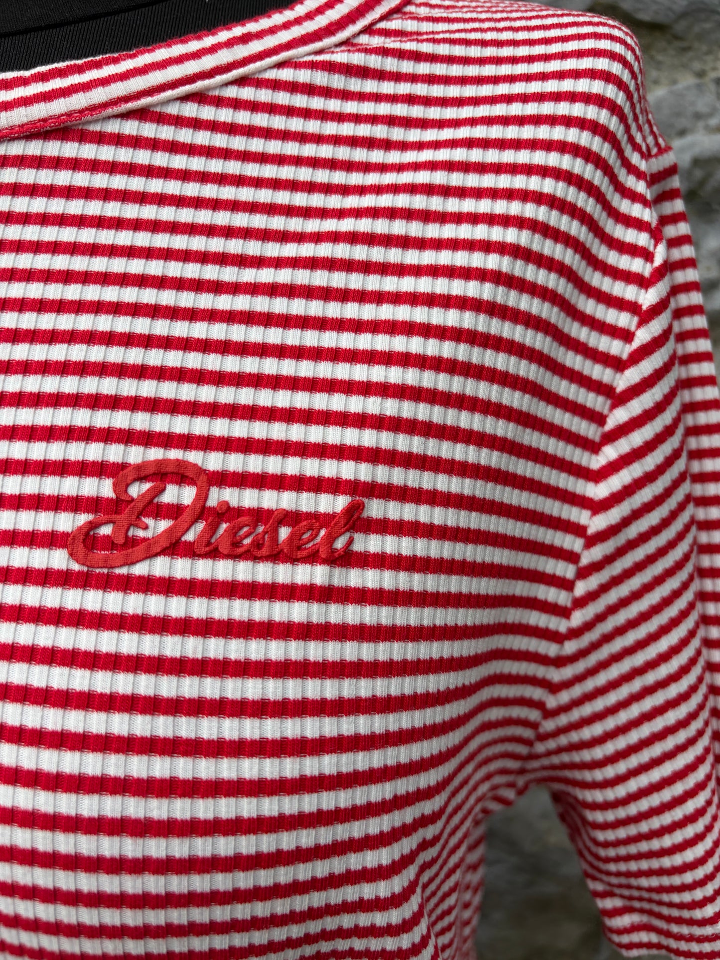 Red stripy T-shirt uk 12-14