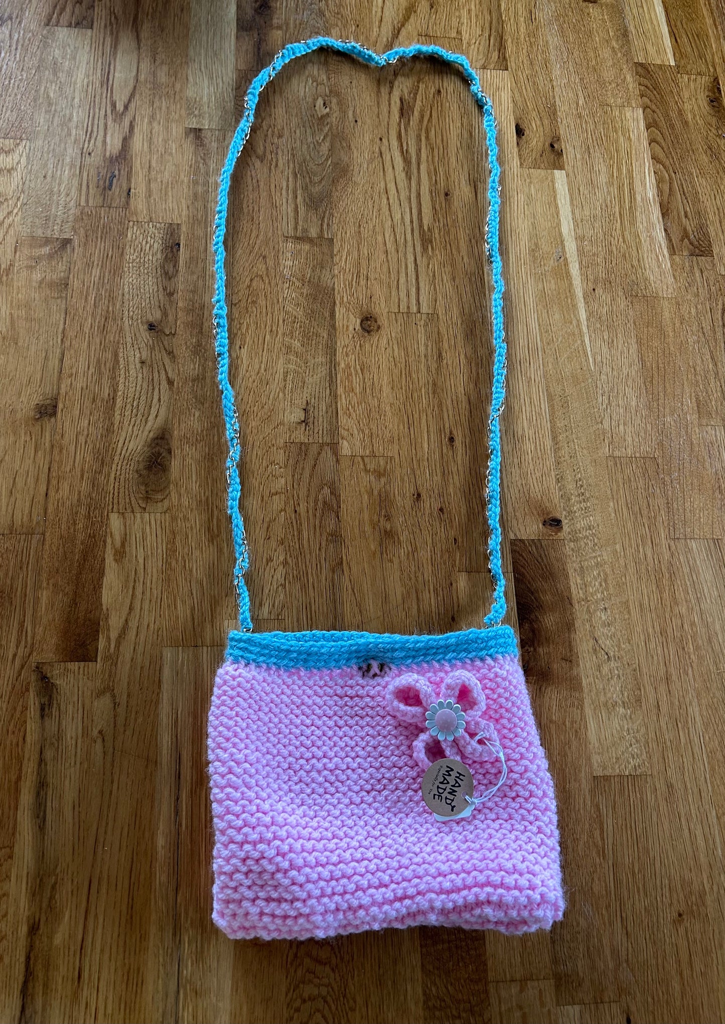 Handmade Pink flower bag