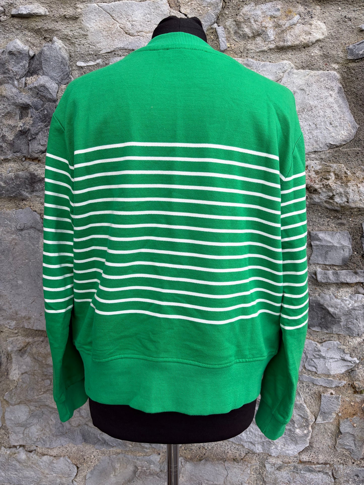 Green stripy jumper uk 12