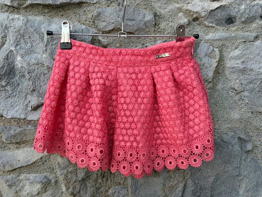 Coral lace shorts  4y (104cm)