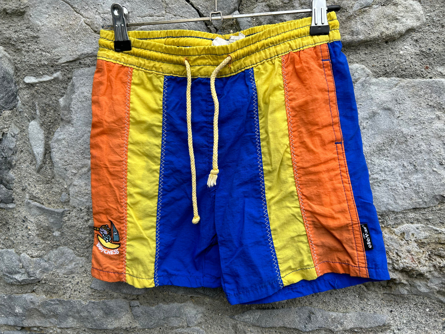 90s Blue&orange shorts  2-3y (92-98cm)