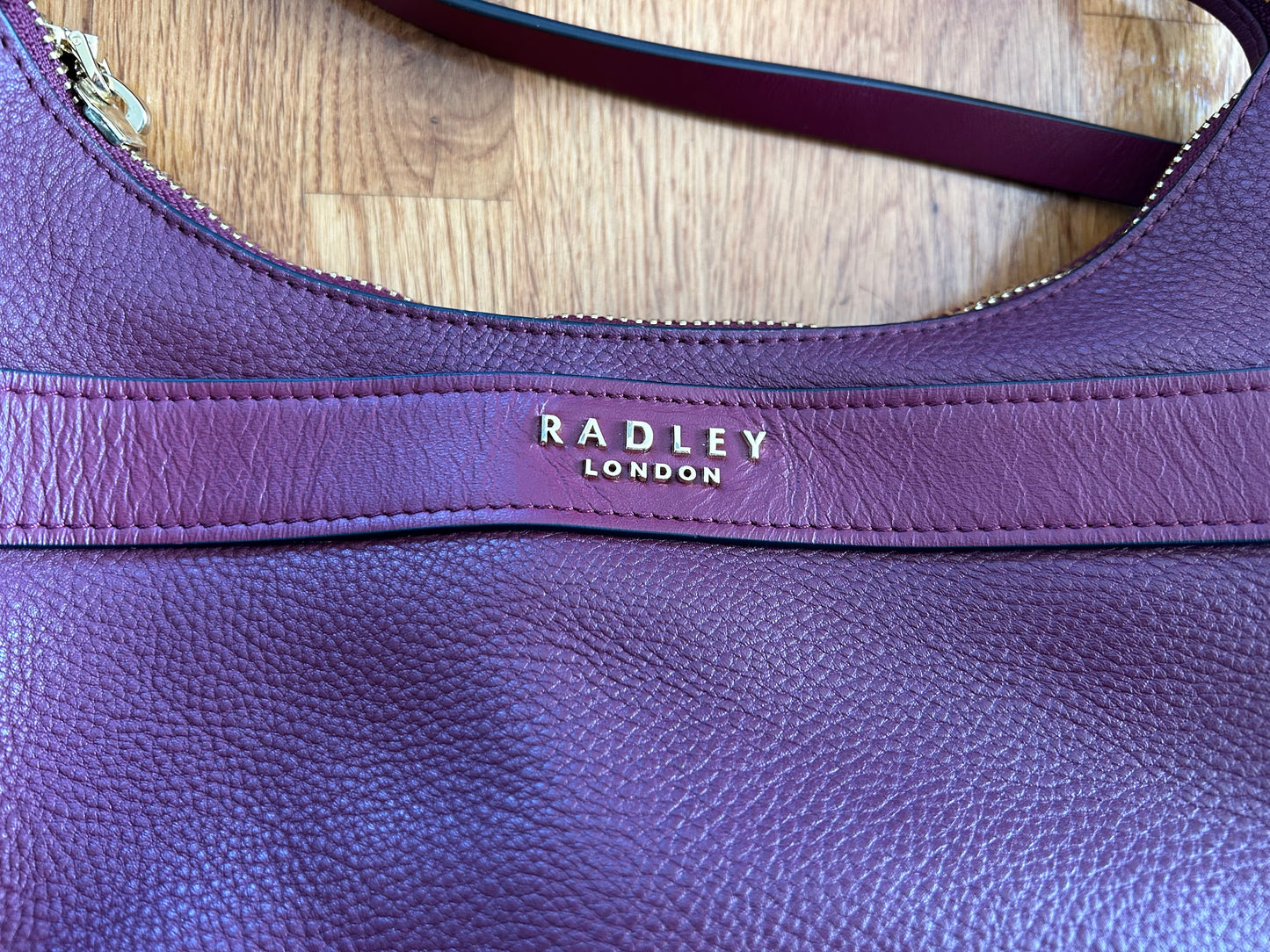 Burgundy saddle bag