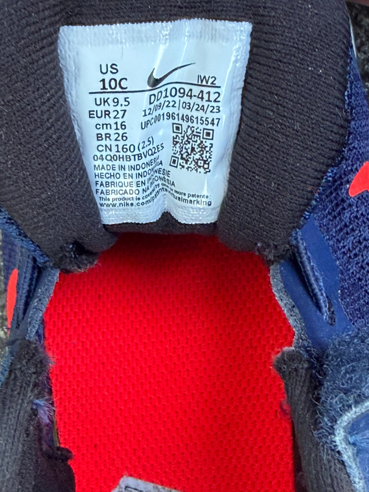 Midnight navy runners  uk 9.5 (eu 27)