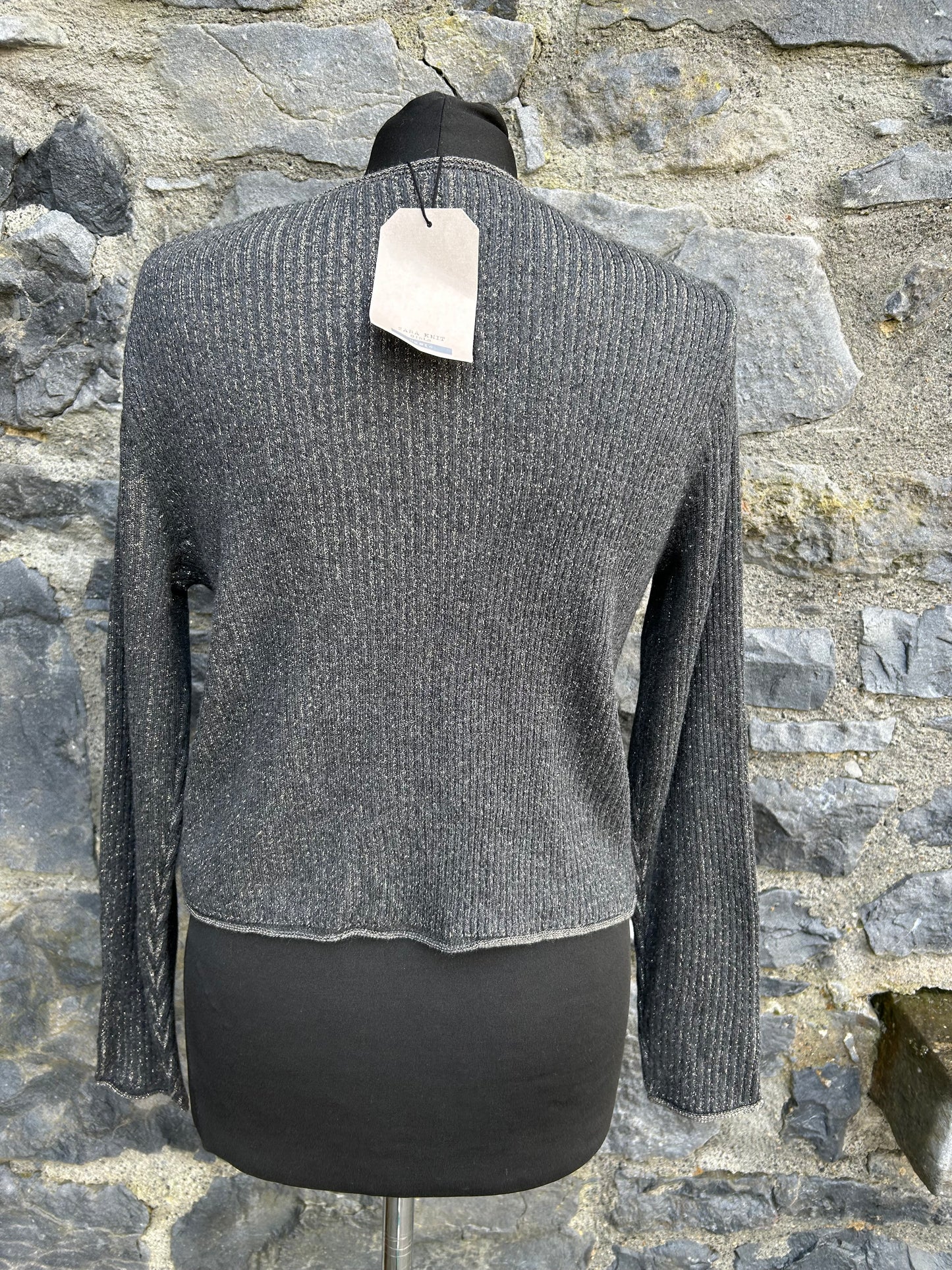 Sparkly charcoal cardigan 13-14y (158-164cm)