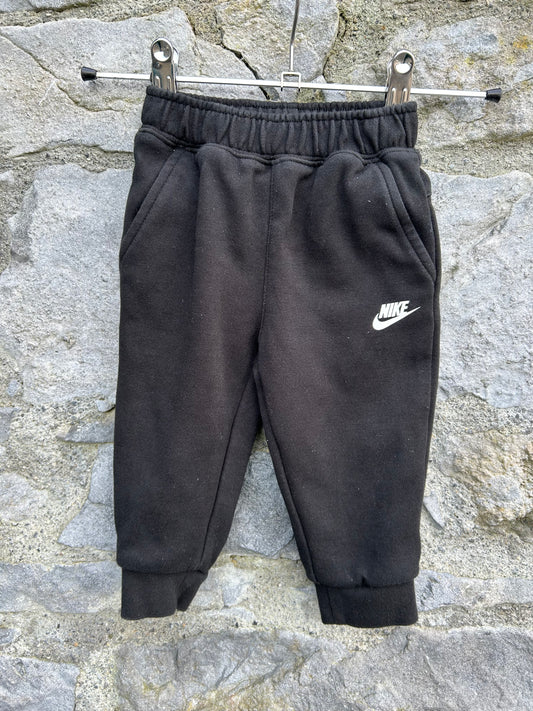 Black logo sweat pants 12m (80cm)