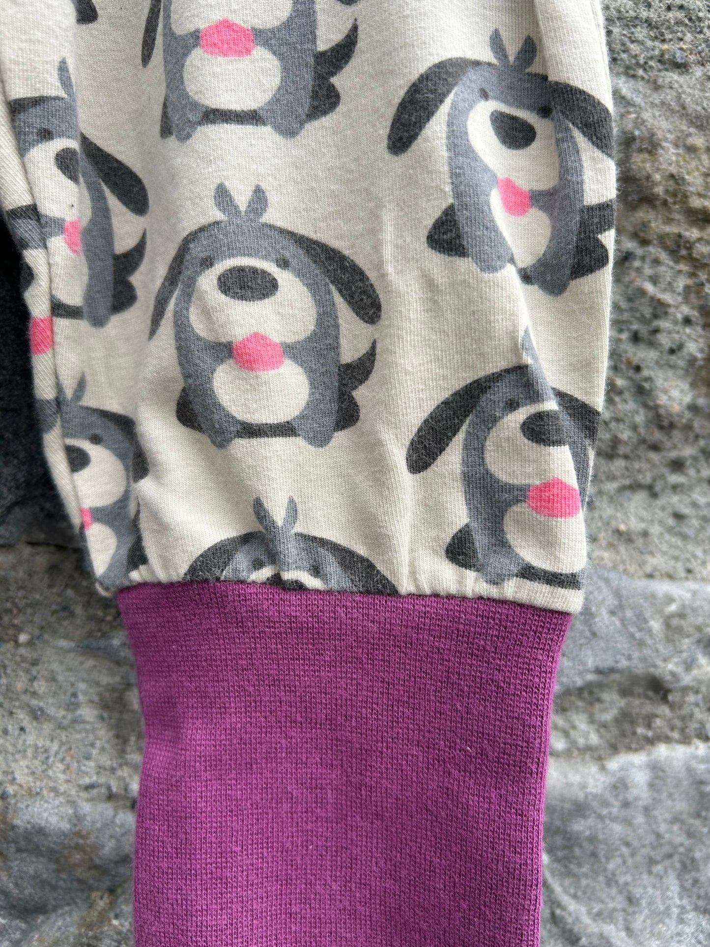 Dogs beige rib pants  9-12m (74-80cm)