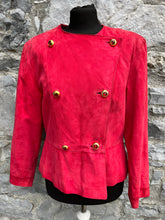 Load image into Gallery viewer, 80s red suede jacket uk 10-12
