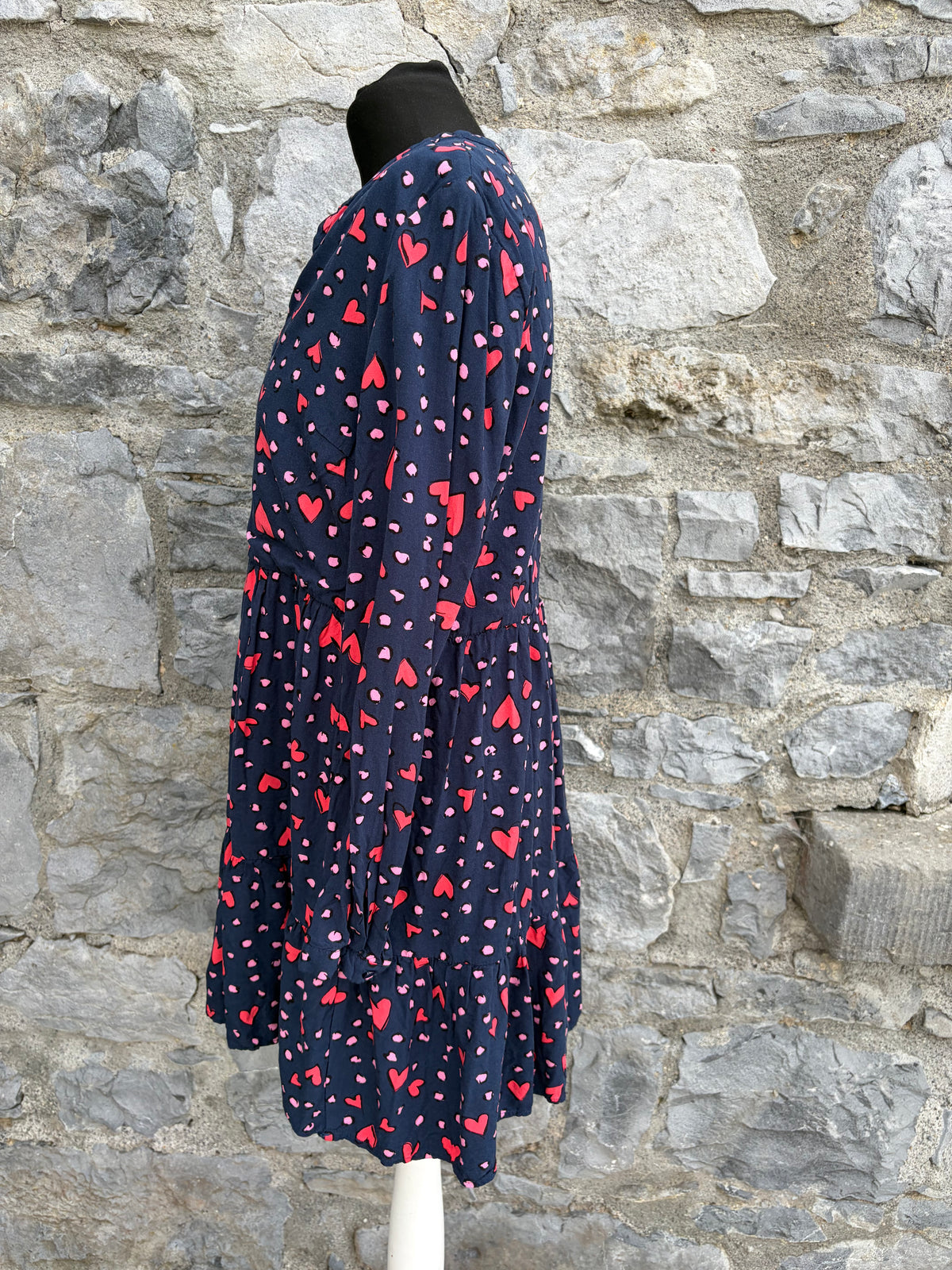 Hearts navy Thea Smock Dress uk 10