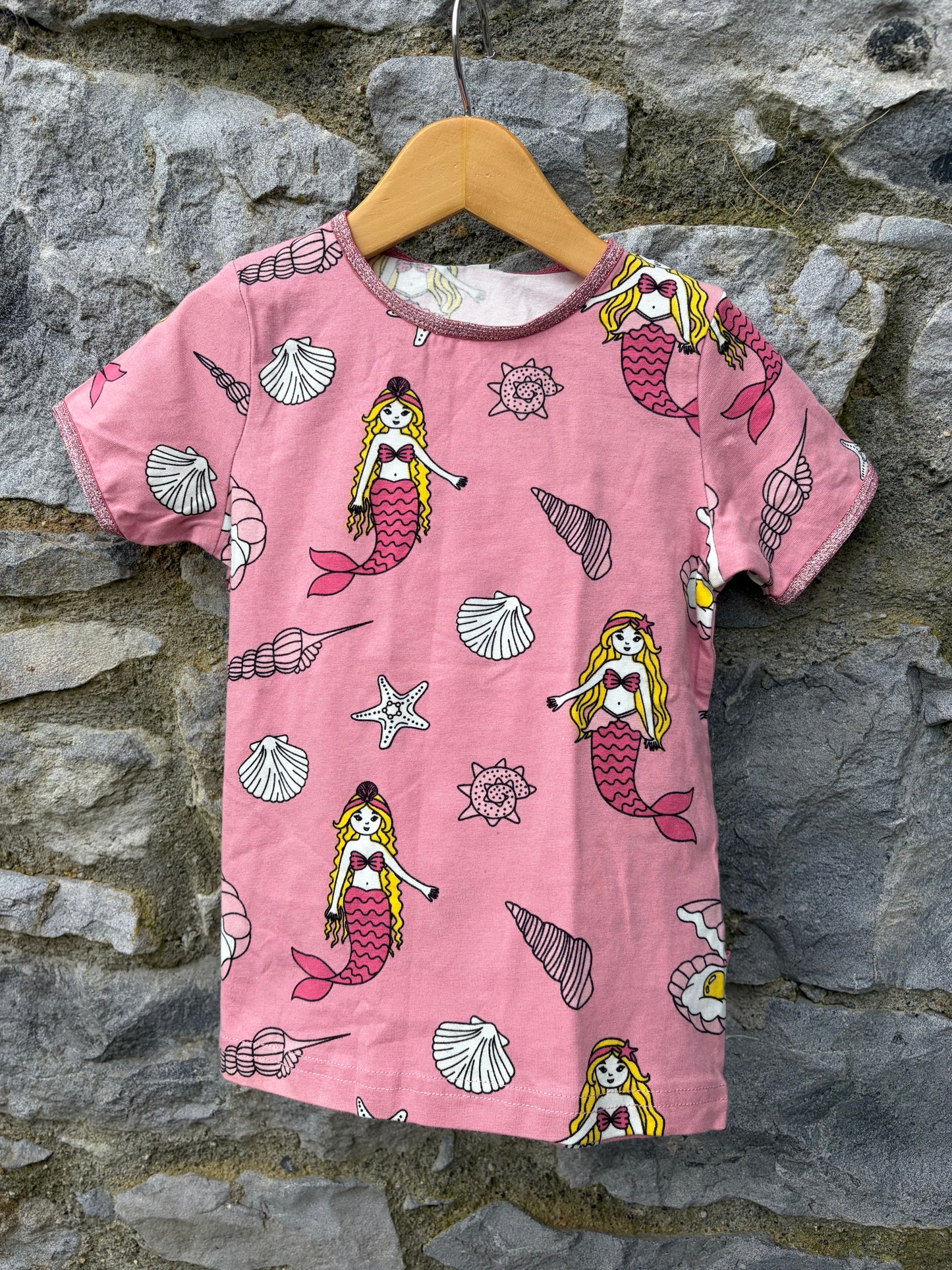 Mermaids pink T-shirt 2-3y (92-98cm)