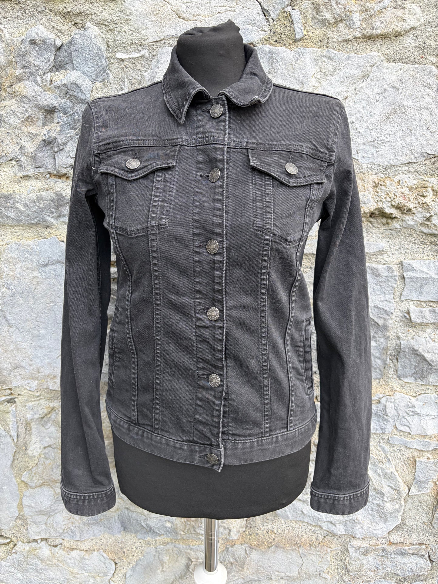 Grey denim jacket uk 6-8