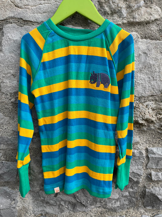 Emerald Stripes hippo top  6y (116cm)