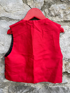 80s red waistcoat   18-24m (86-92cm)