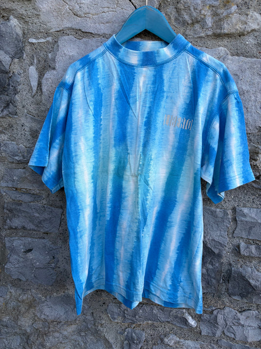 90s blue tie-dye T-shirt 12y (152cm)