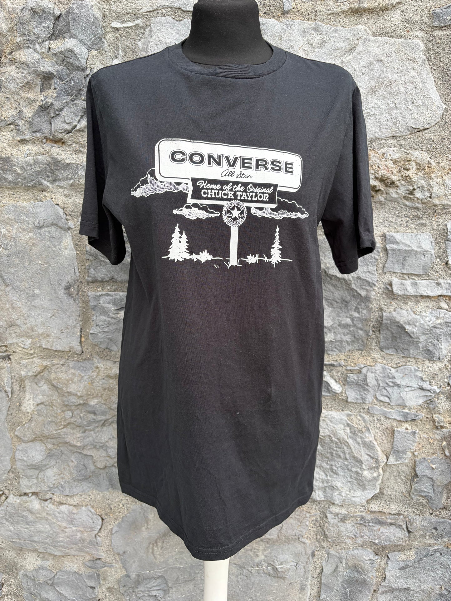 Converse black T-shirt Small