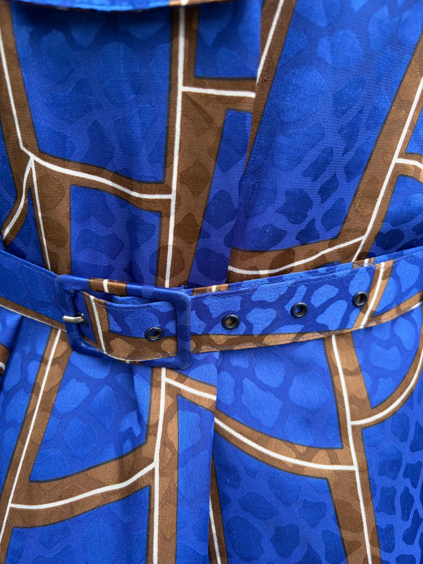 80s blue dress uk 12