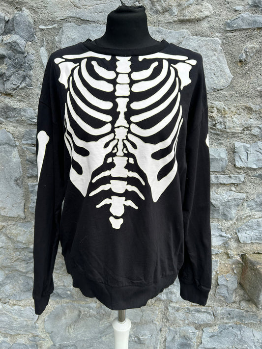 Skeleton black sweatshirt uk 14-16