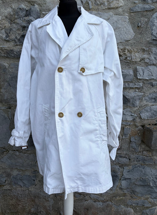 90s CK white denim coat Medium