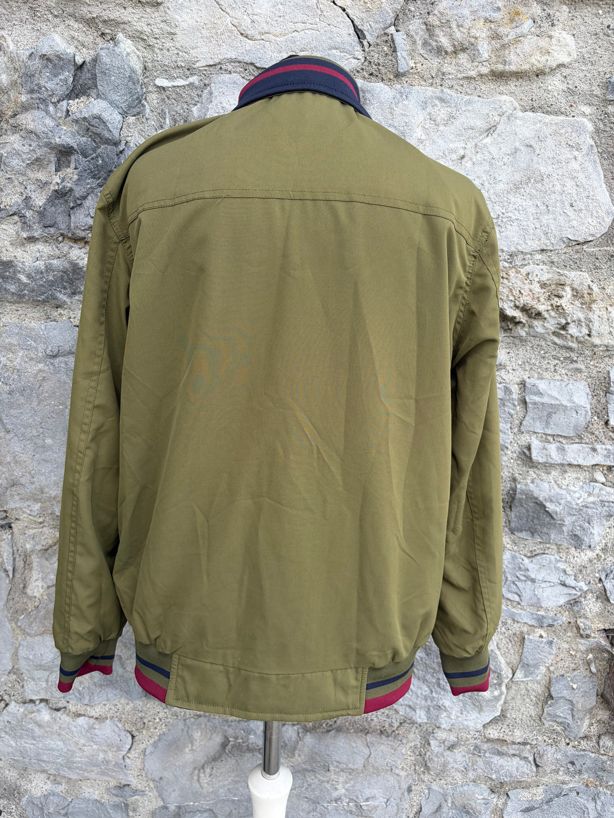 90s khaki/navy reversible bomber jacket XS-S