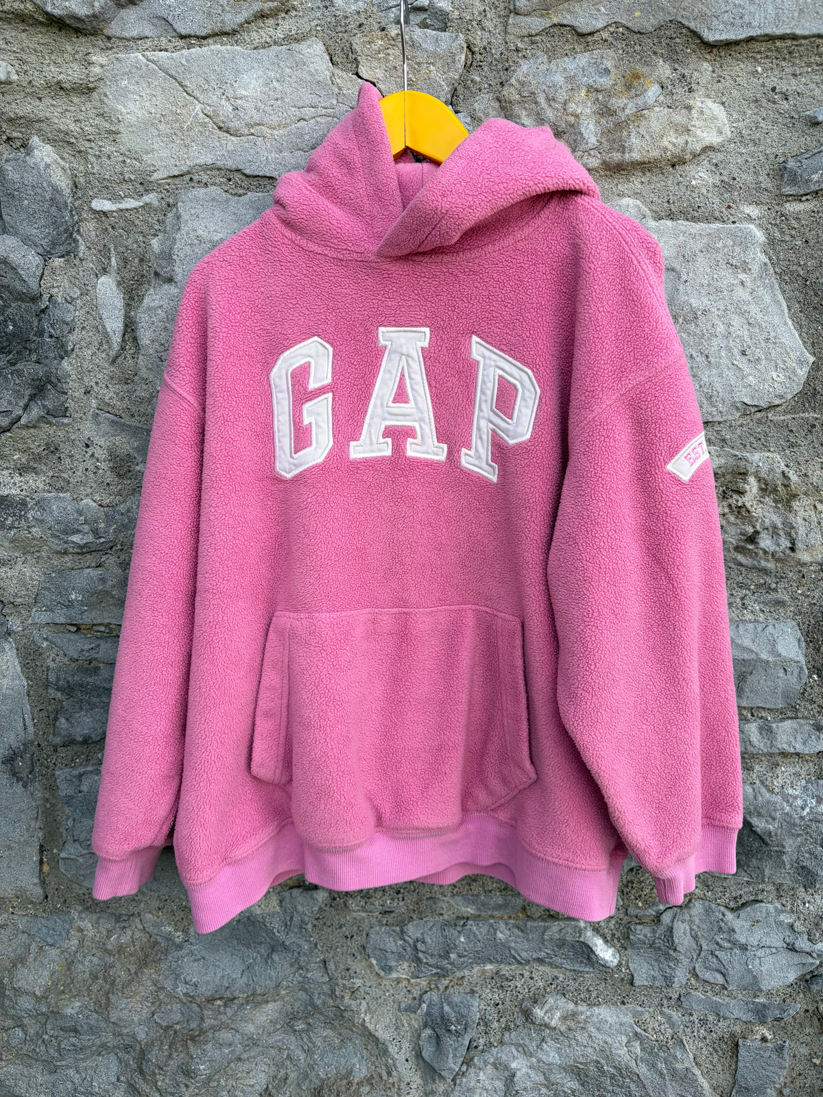 Pink fleece hoodie 10y (140cm)