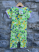 Load image into Gallery viewer, Lime green meadow summer suit  2y (92cm)
