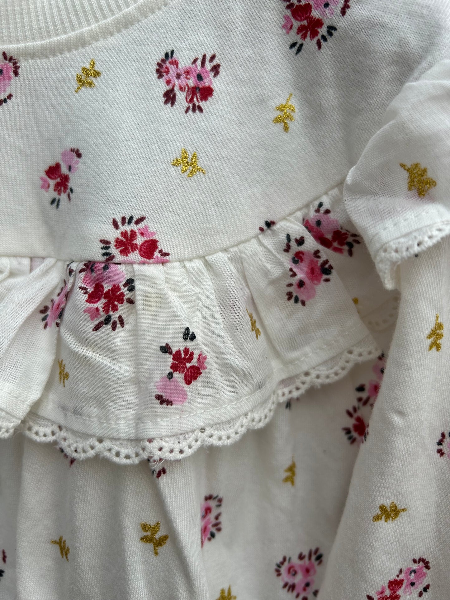 Floral ruffle top 18-24m (86-92cm)