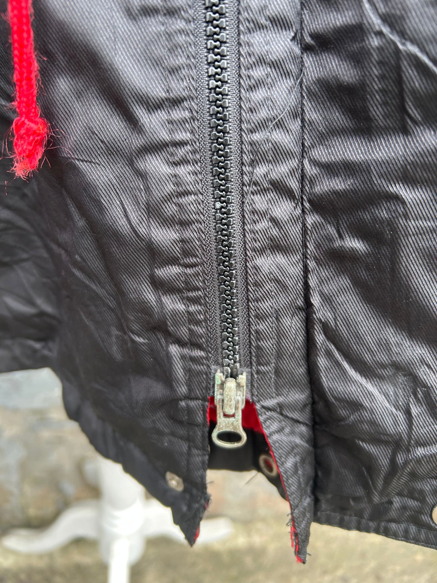 80s red&black jacket Large