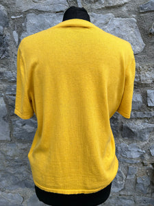 Yellow knitted top uk 12