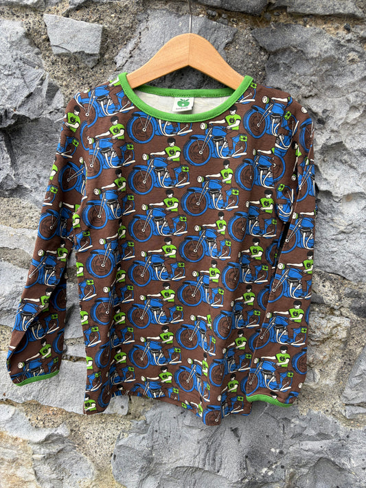 Motorcycles brown top 4-5y (104-110cm)