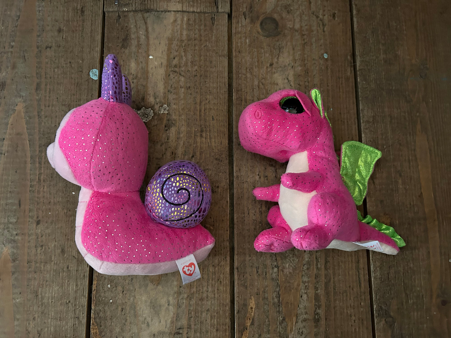 Pink snail&dragon