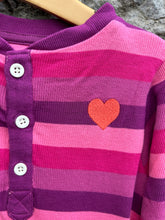 Load image into Gallery viewer, Very Berry stripy playsuit  18-24m (86-92cm)
