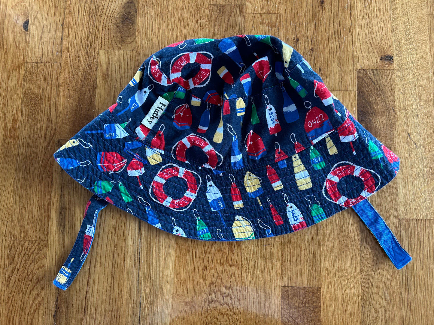 Navy sea bucket hat  6-12m (68-80cm)