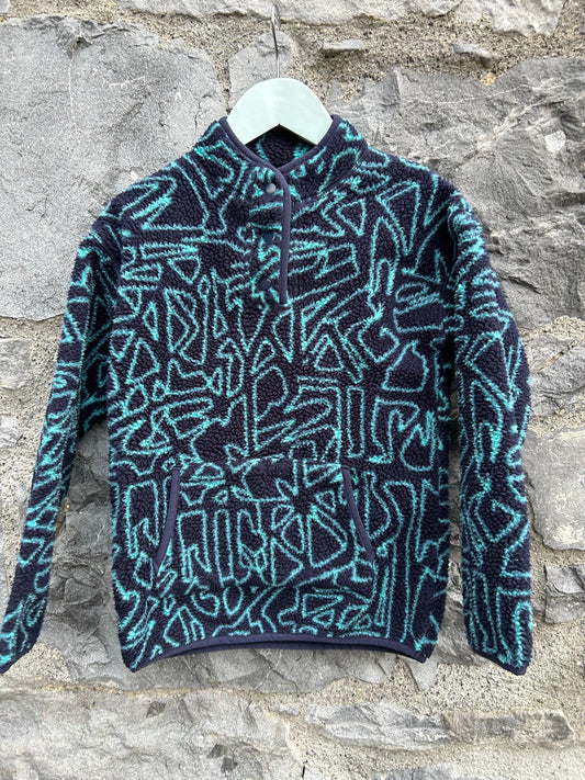 Geometric navy fleece 8-9y (128-134cm)